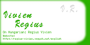 vivien regius business card